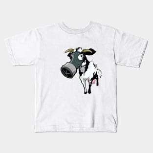 Nuclear Cow Black and White Kids T-Shirt